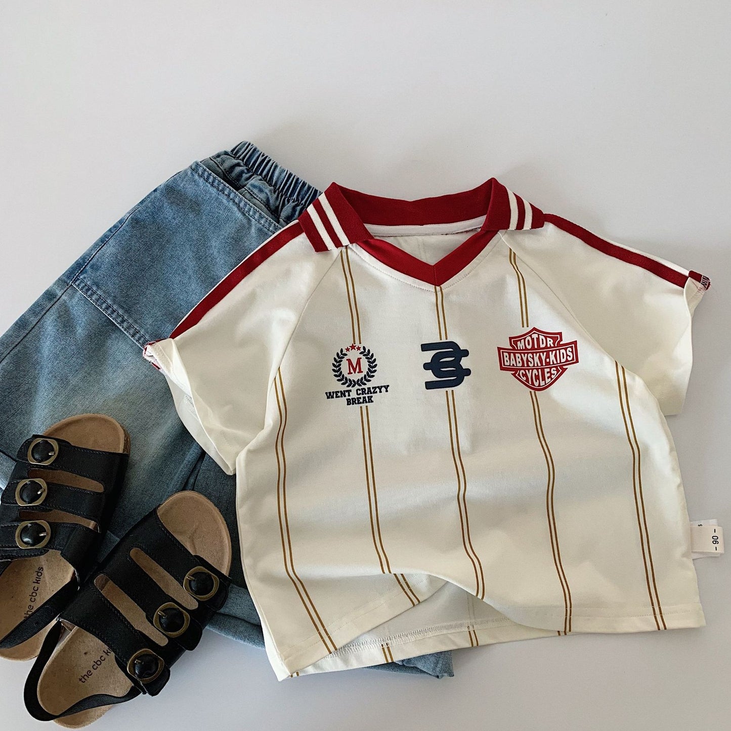 Children's Short-sleeved Summer Western Style Class Clothing Children's T-shirt