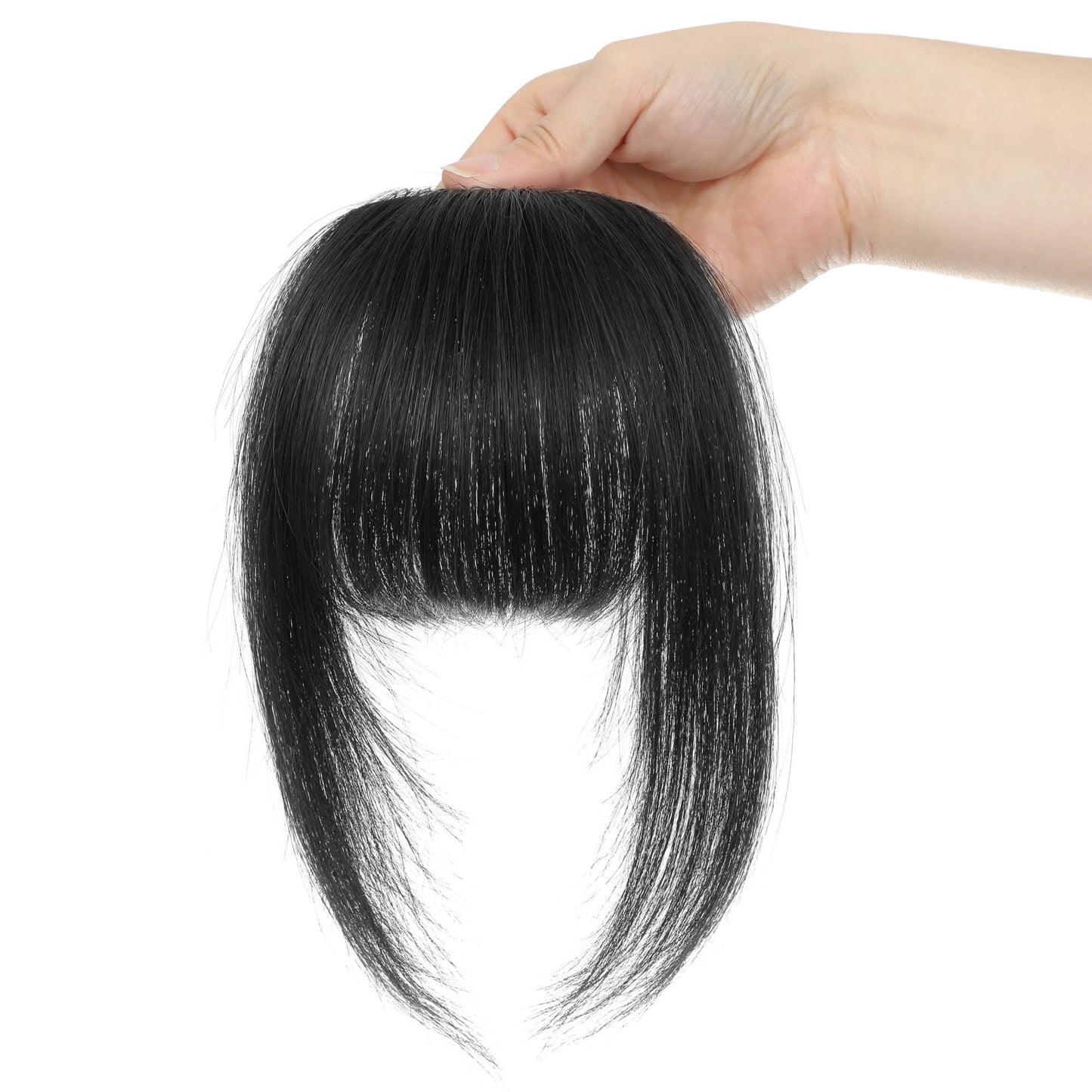 Female Head Piece Natural Forehead Air Straight Wig Bangs