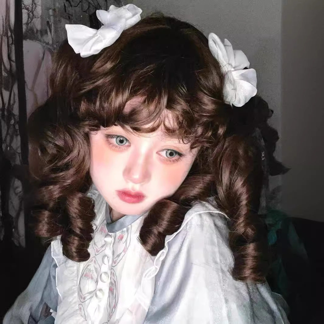 Women's Lolita Retro French Elegant Court Gorgeous Wig Short Curly Hair