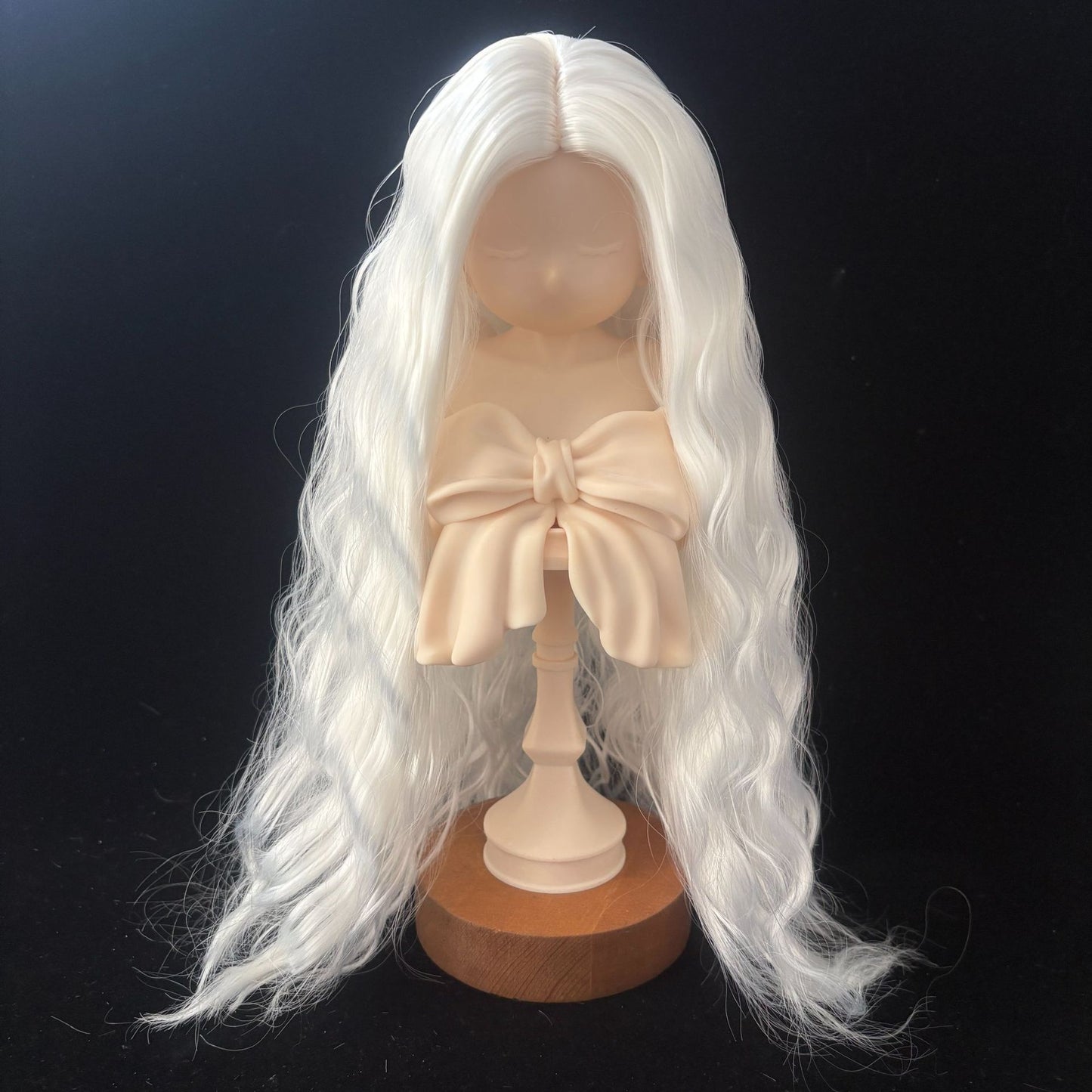 Split Hair Soft Silk Small Curls Water Ripple Cos Wig