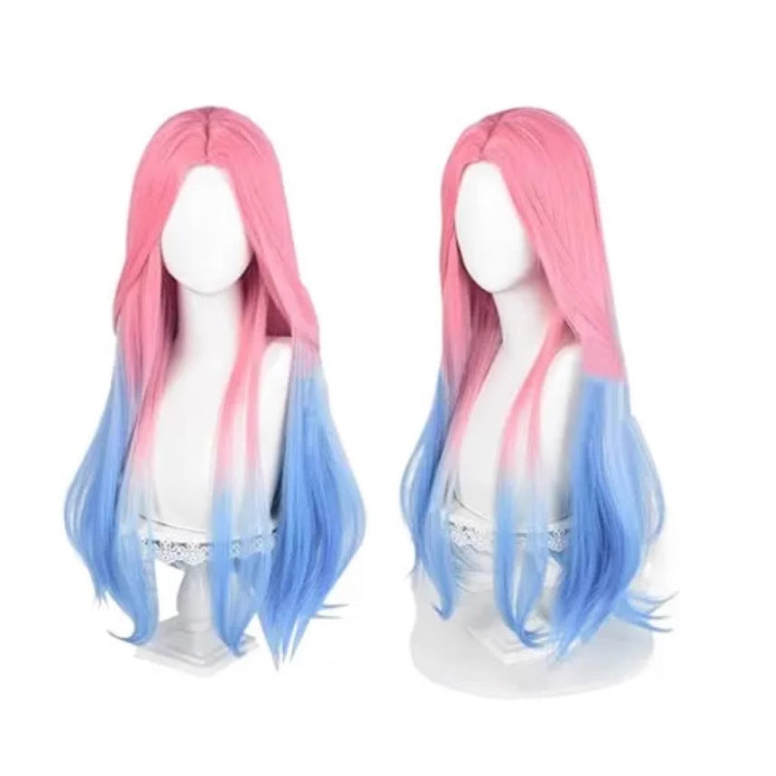 Stage Mei Simulation Scalp Top Gradient Long Straight Wig