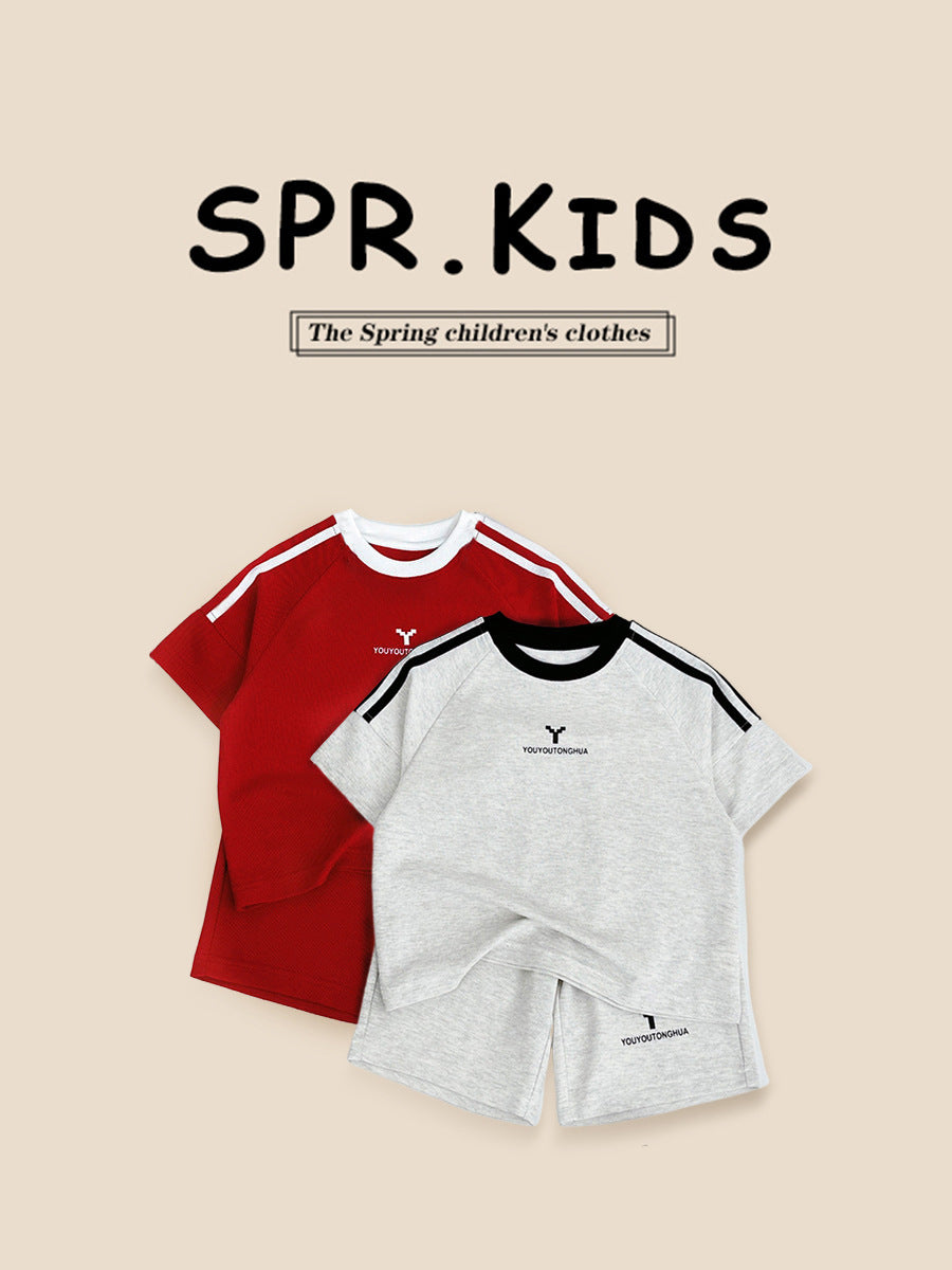 Summer Boys Clothes T-shirt Sports Casual Children's Suit