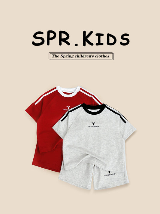 Summer Boys Clothes T-shirt Sports Casual Children's Suit