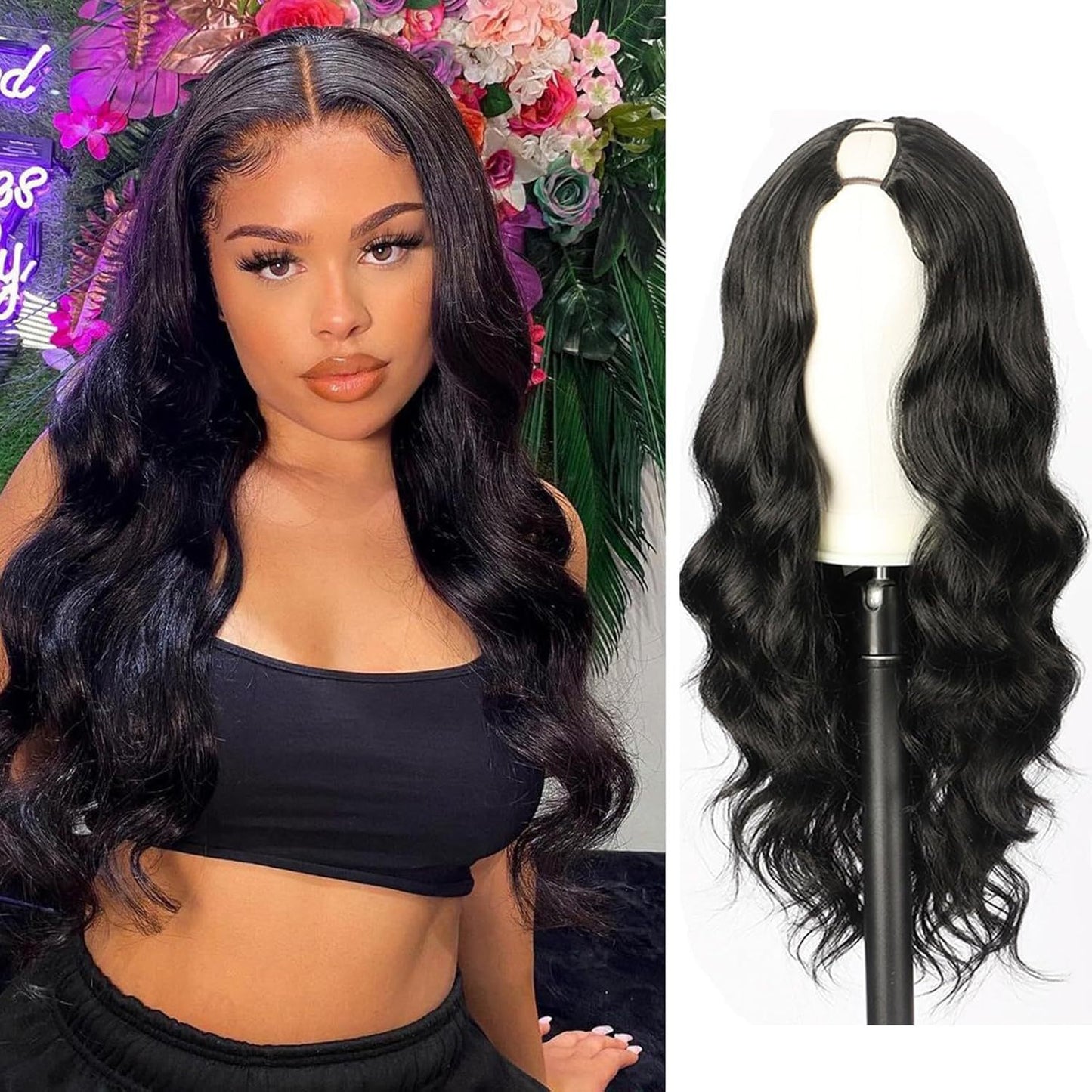 Women's Fashion Chemical Fiber Set Big Wave Long Curly Hair Half Wig