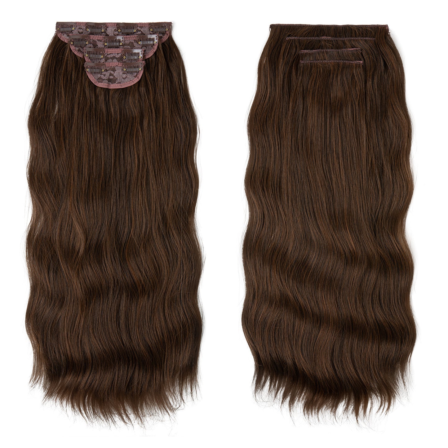 Women's Set Curly Hair Water Ripple One Piece Hairpiece Wig Long Curls