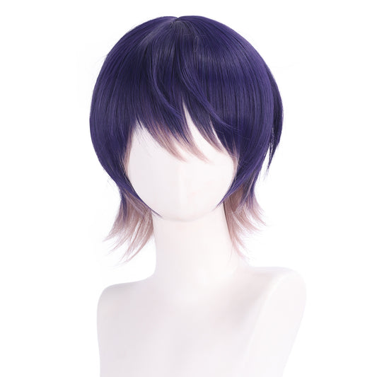 Sword Holding Knife Also Rainbow Club Cos Wig