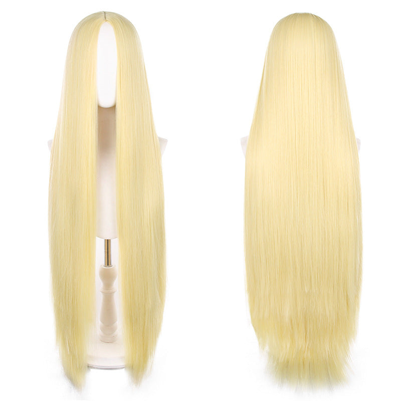 Mid-length Universal Long Straight Scalp Style Cos Wig