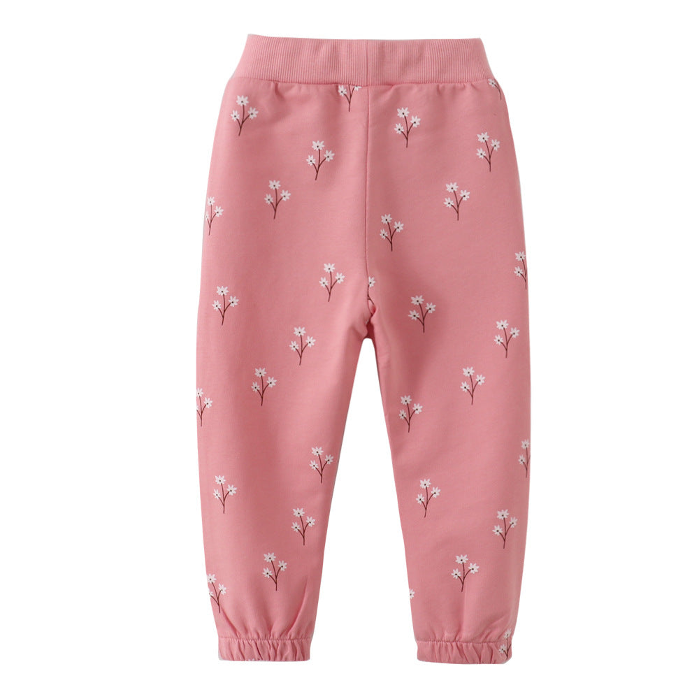Children's Feather Length Boys Autumn Clothing Cotton Children's Pants