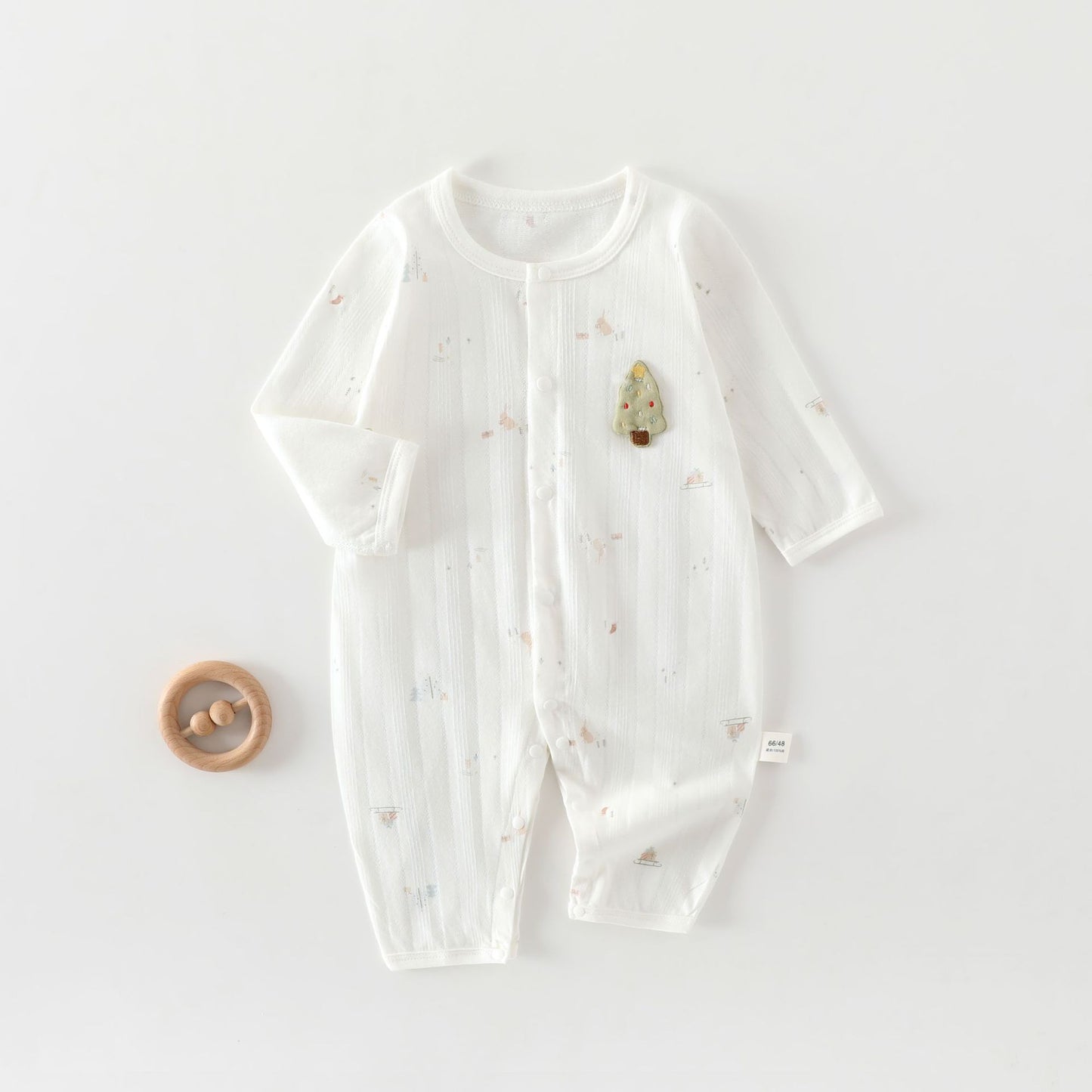 Jumpsuit Class Summer Thin Pure Cotton Closed Ha Born Jumpsuit, Climbing Suit