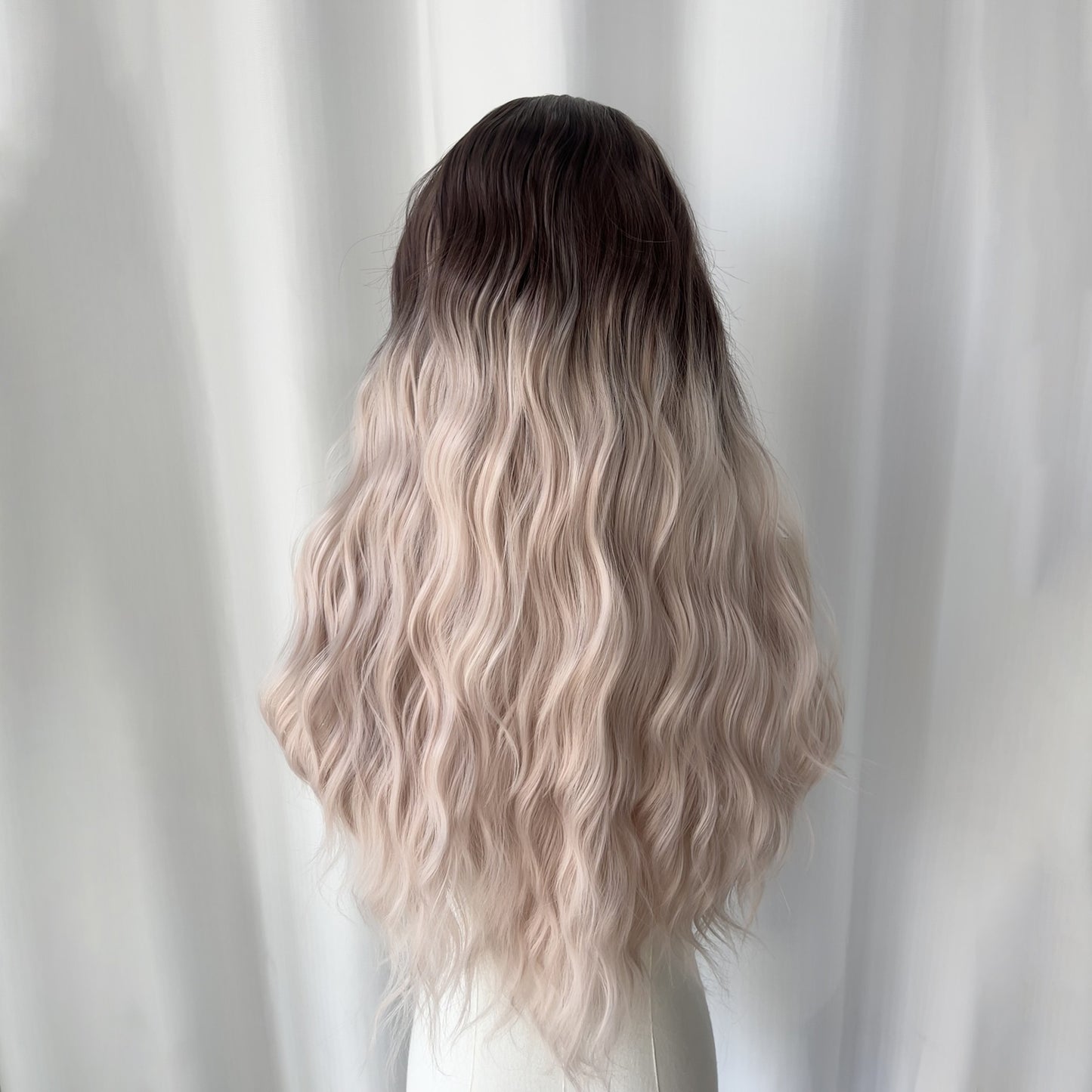 Head Cover Hand Crochet Embryo Forehead Lace Whole Female Natural Long Straight Wig