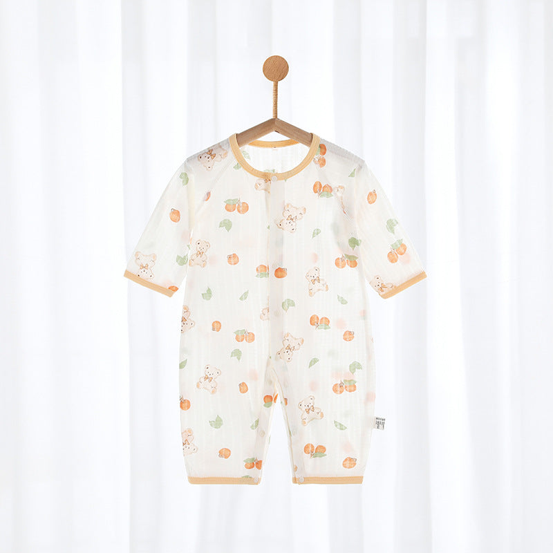 Children's For Babies Pure Cotton Class Summer Thin Bodysuit Jumpsuit, Climbing Suit
