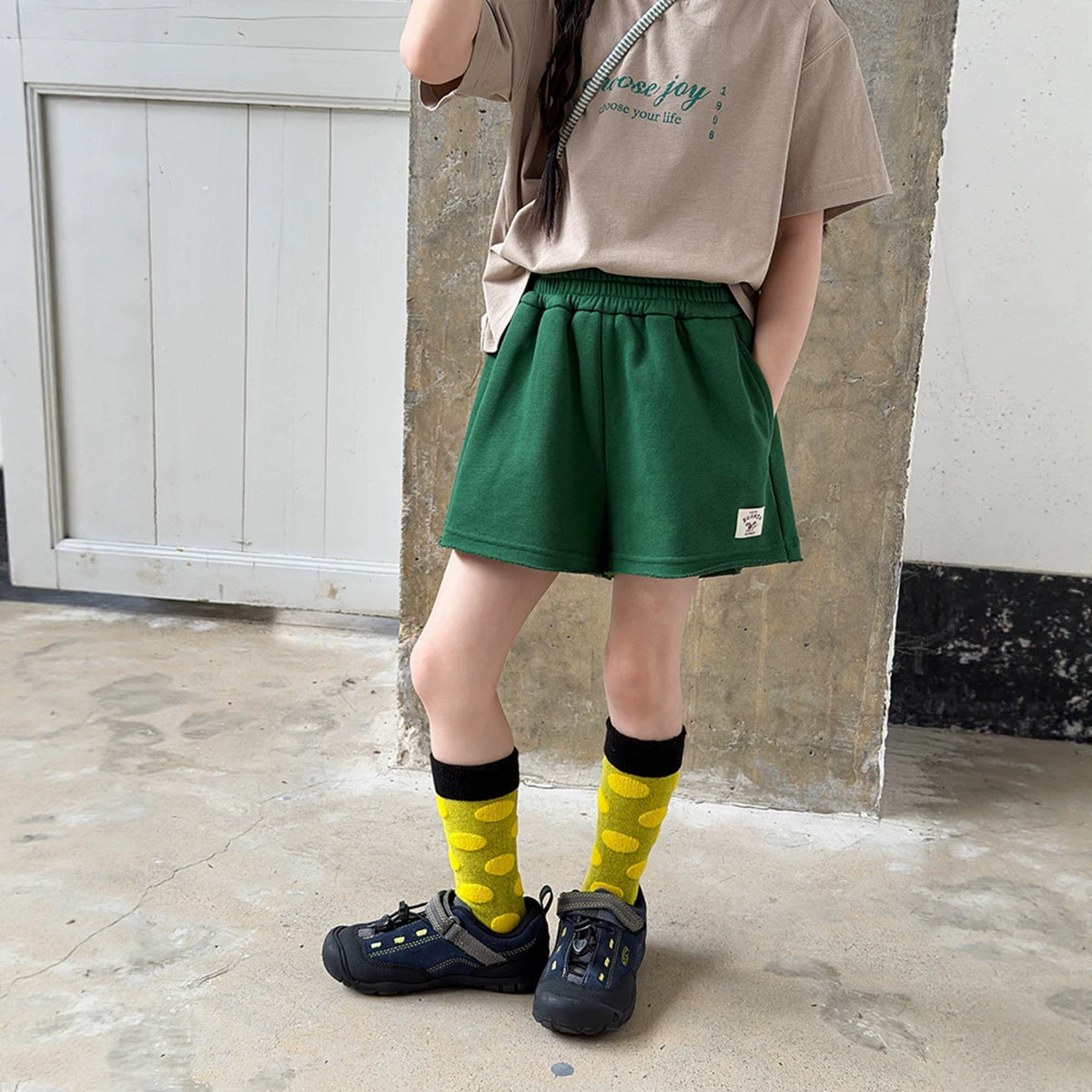 Children's Refreshing Korean Shorts Loose Casual Sports Children's Pants