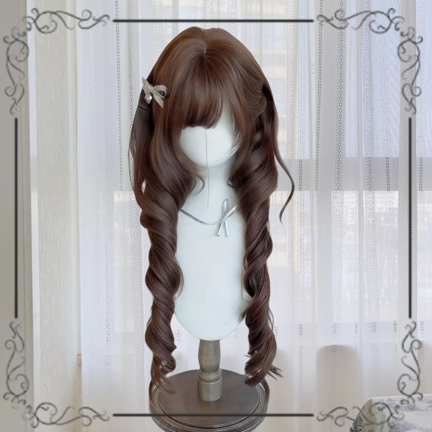 Jellyfish Head Curly Hair Daily Beauty Repair Roman Roll Princess Wig Long Curls