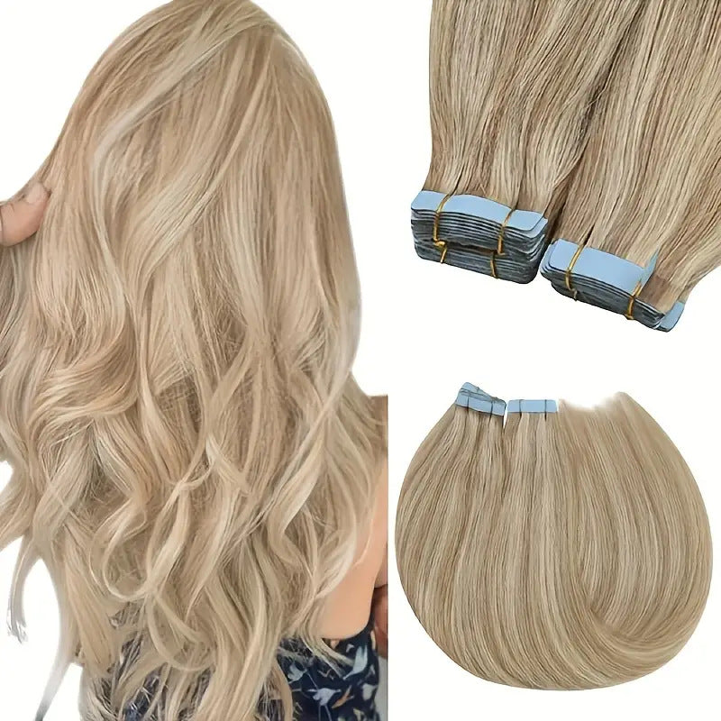 Popular Real Hair Seamless Extension Film Wig