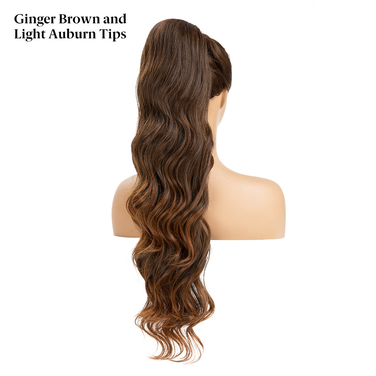 Women's Ripple Drawstring Chemical Fiber Long Curly Wig Ponytail