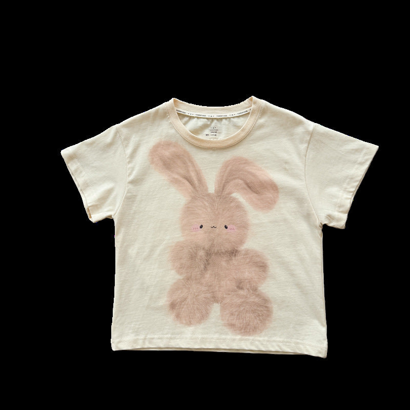 Children's Summer Clothing Cartoon Digital Printing Cute Children's T-shirt