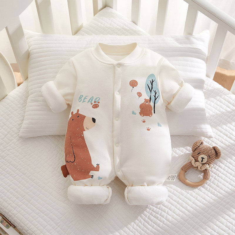 Thickened Winter Cotton Jumpsuit Thermal Quilted Jumpsuit, Climbing Suit