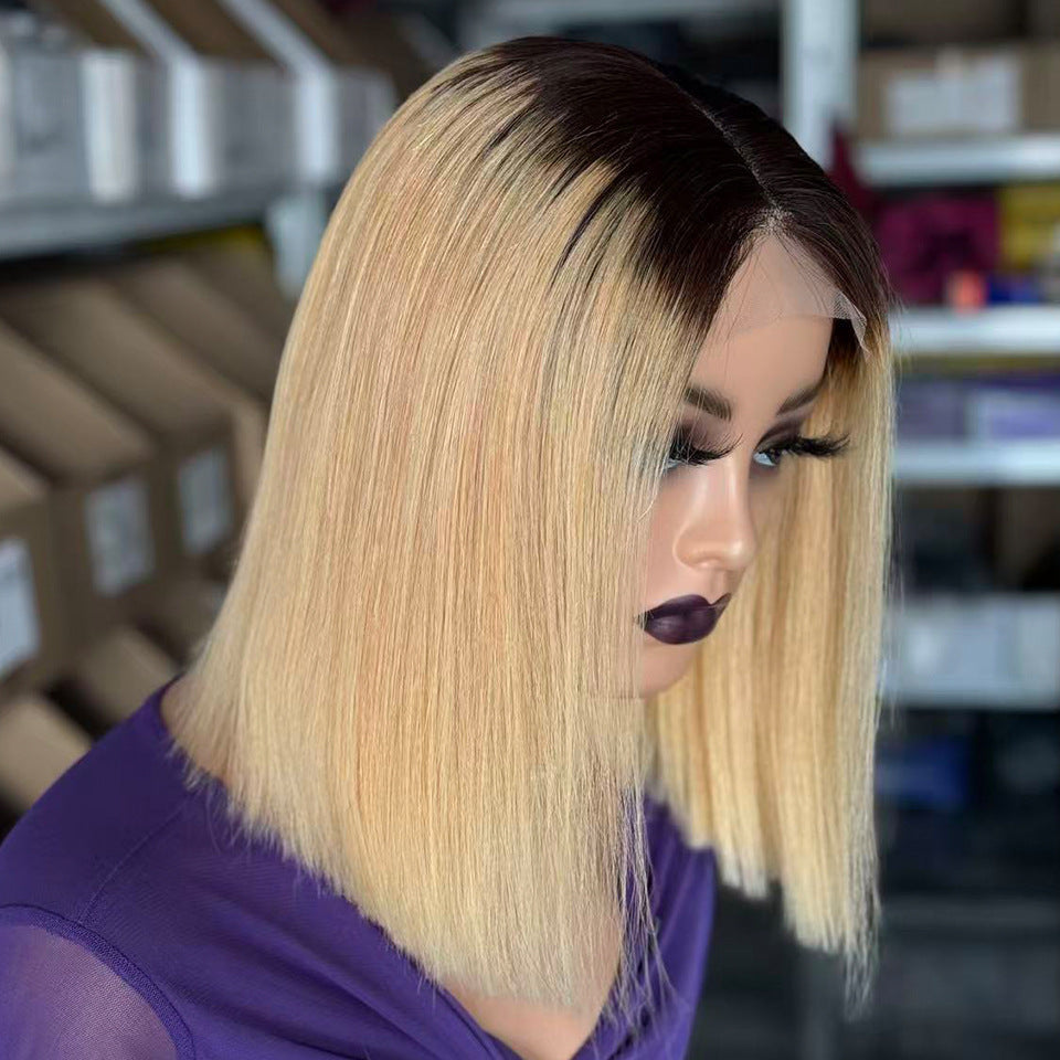 Unique Versatile Charming Bone Straight Human Real Hair Wig
