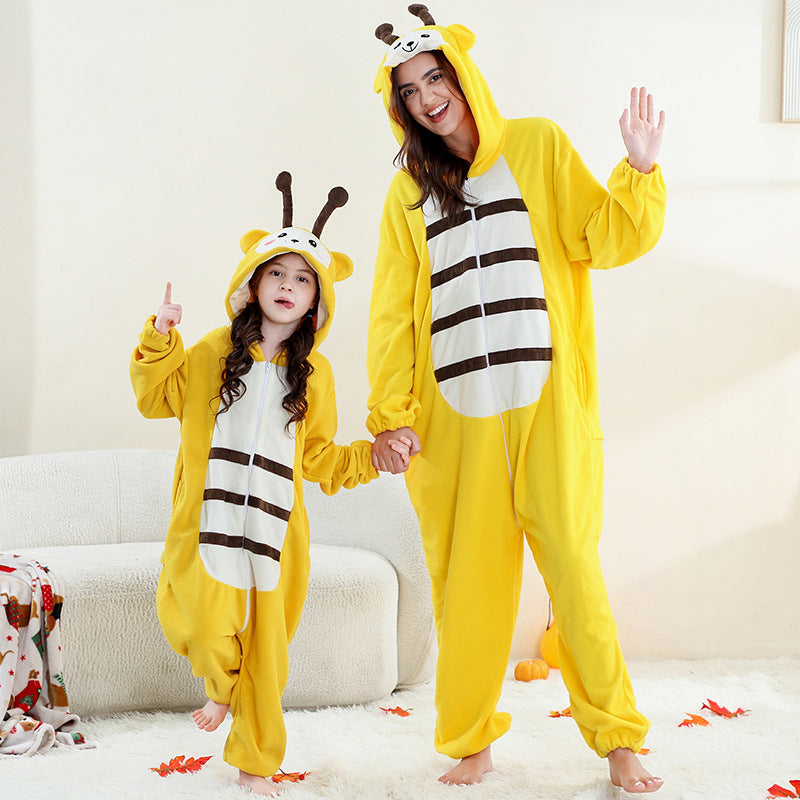 Polar Fleece Animal Modeling Jumpsuit Adult Middle Big Outfit Jumpsuit, Climbing Suit