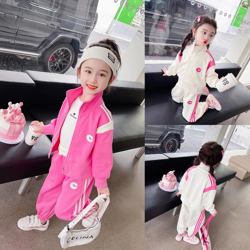 Western Style Trendy Cute Fashion Casual Children's Suit