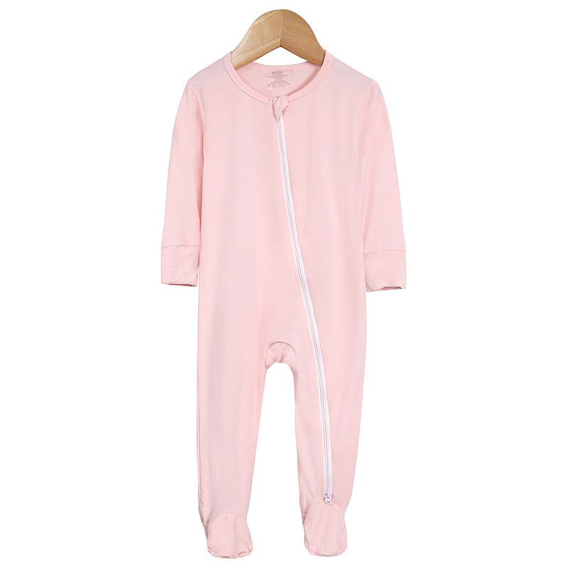 Bamboo Fiber Clothes For Babies Long-sleeved Jumpsuit Born Jumpsuit, Climbing Suit
