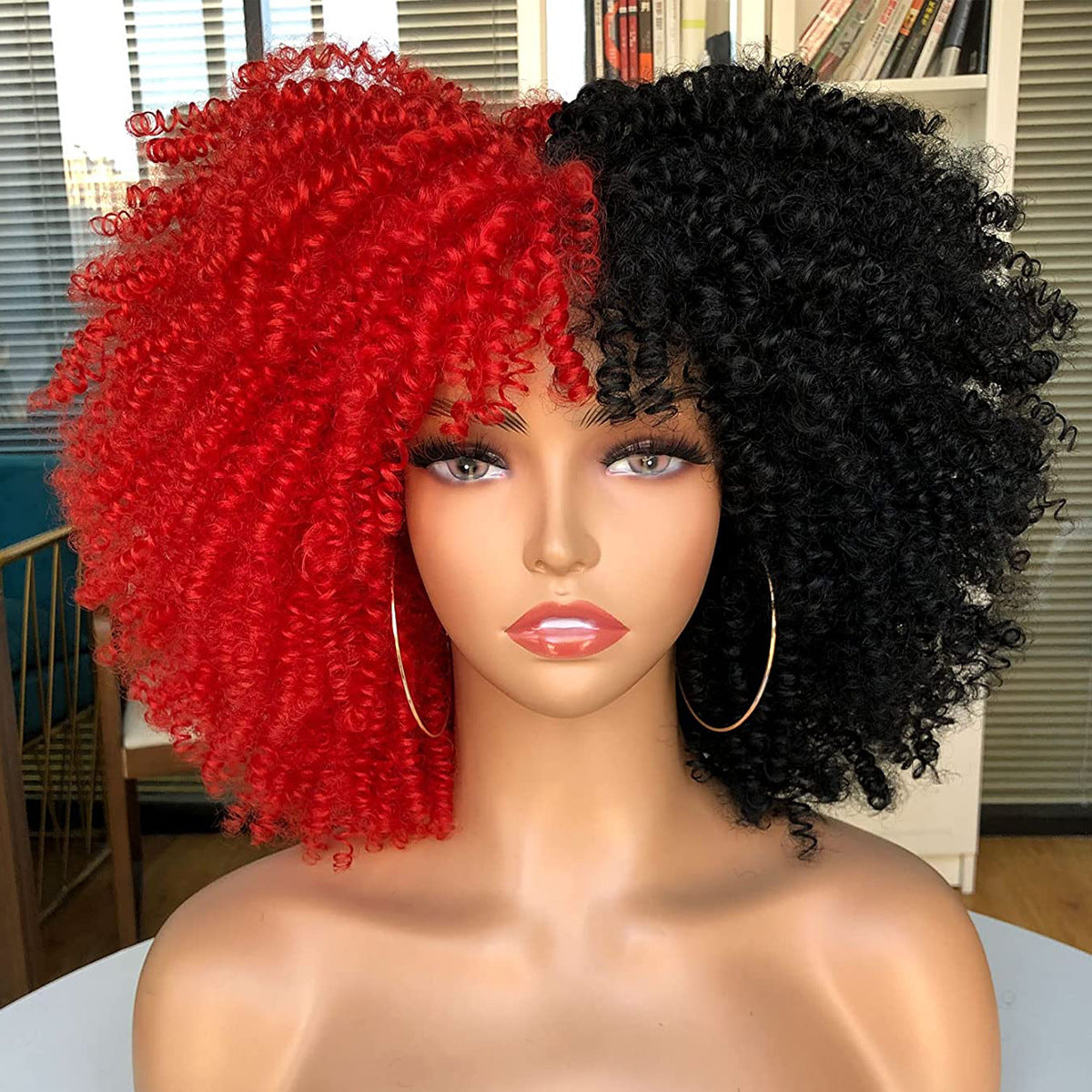 Afro African Small Volume Micro Retro Wig Short Curly Hair