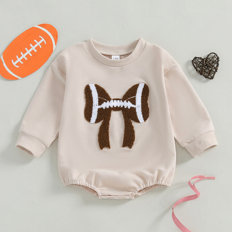Jumpsuit Month Rompers Butterfly Rugby Embroidered Long Sleeve Jumpsuit, Climbing Suit