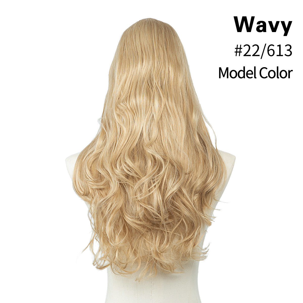 Female Long Curly Hair Big Wave Fluffy Natural U-shaped Wig