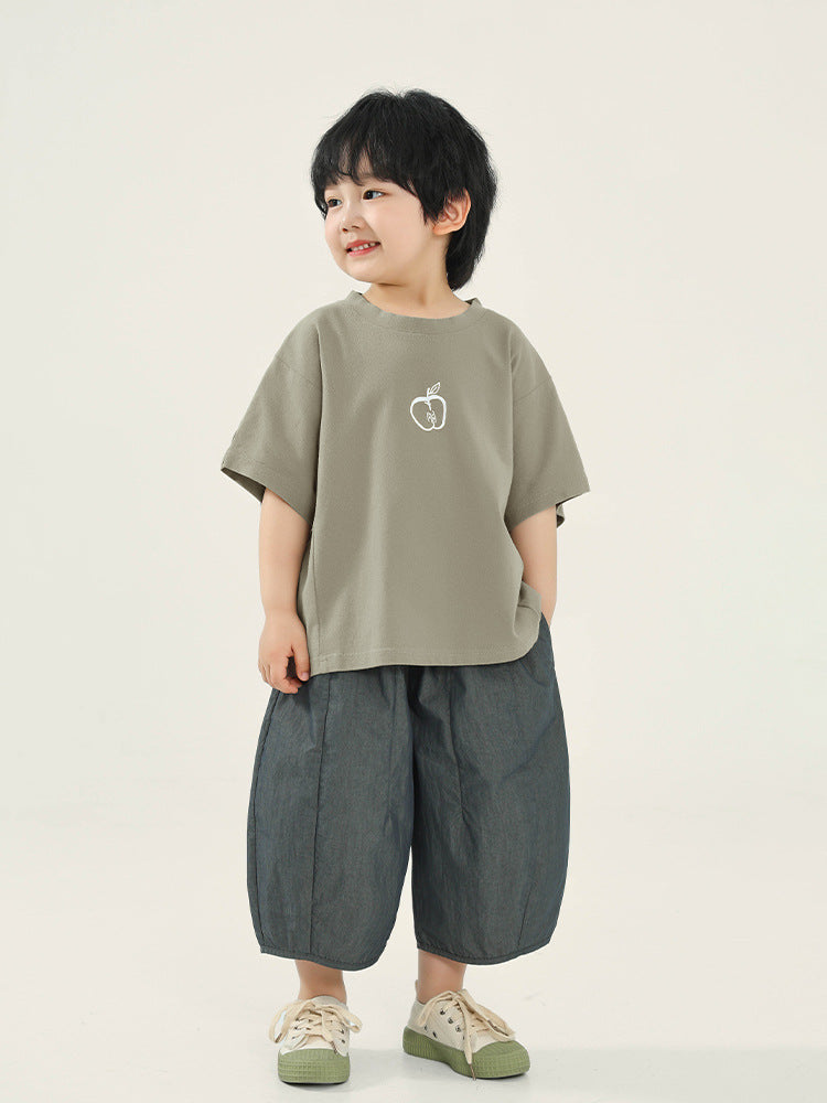 Children's Clothing Boy's Short-sleeved Summer Korean Loose Top Children's T-shirt