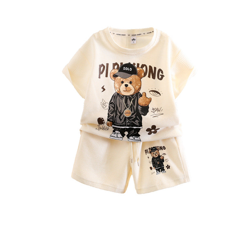Children's Boy Summer Clothing Sports Short-sleeved Clothes Children's Suit