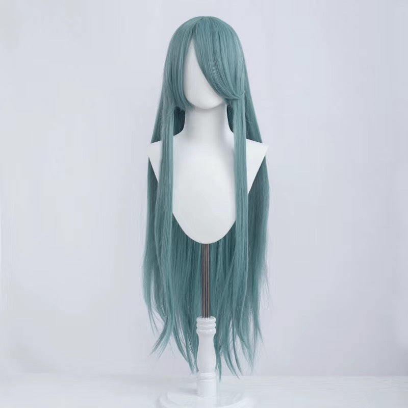 Silk Yi Universal Anime Style Air Bangs Long Straight Hair Cos Wig