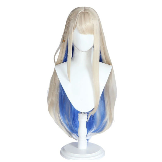 Manchu World Plan Colorful Stage White Stone Cos Wig
