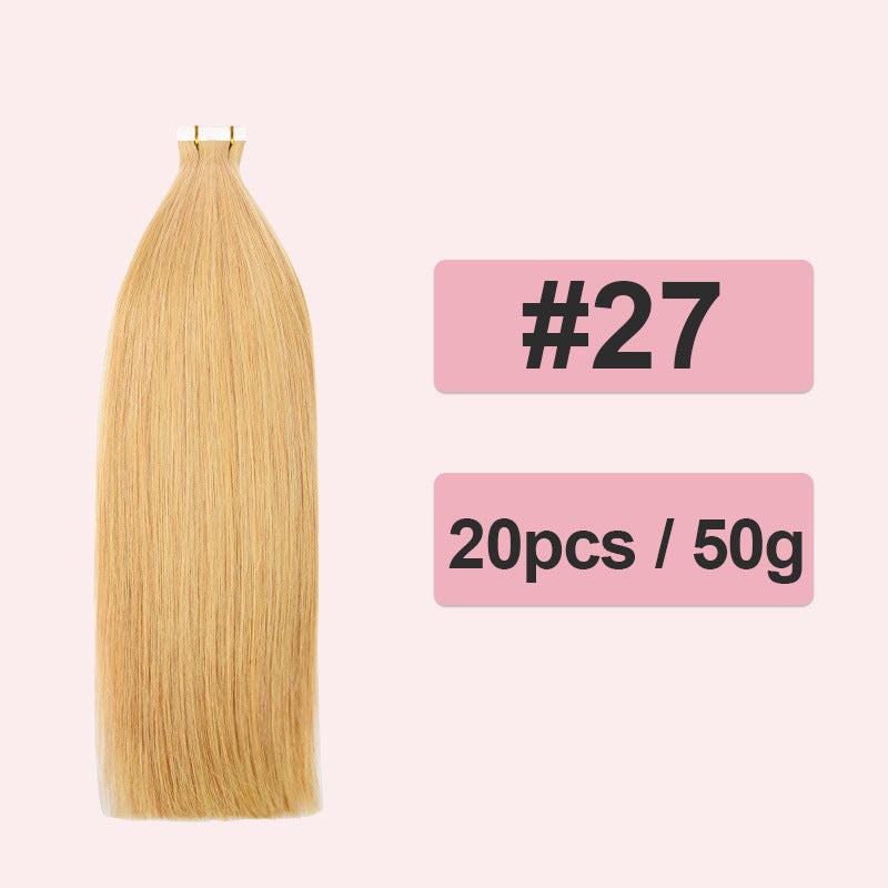 Comfortable Popular Extension Full Human Film Real Hair Wig
