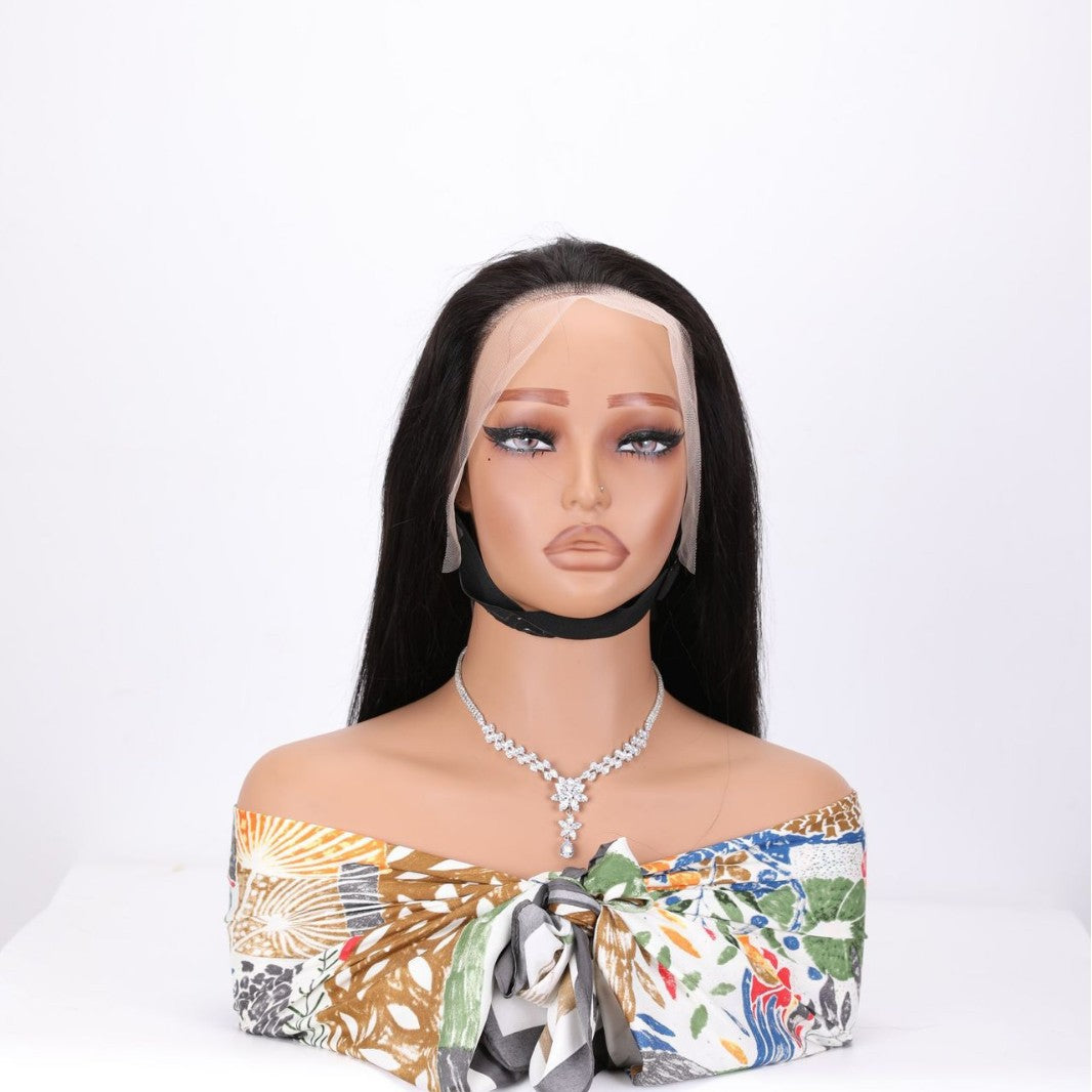 Human Natural Color Black Straight Density Real Hair Wig