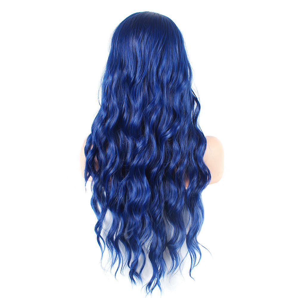 Women's Dyed Curly Hair Synthetic Wigs Corn Wig Long Curls