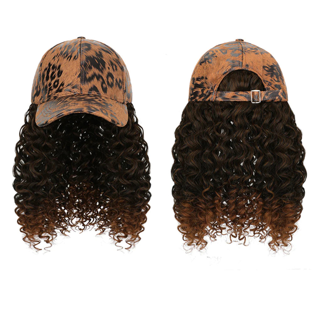 Hooded Short Curly Hair Small Wave Chemical Fiber Head Wig Long Curls