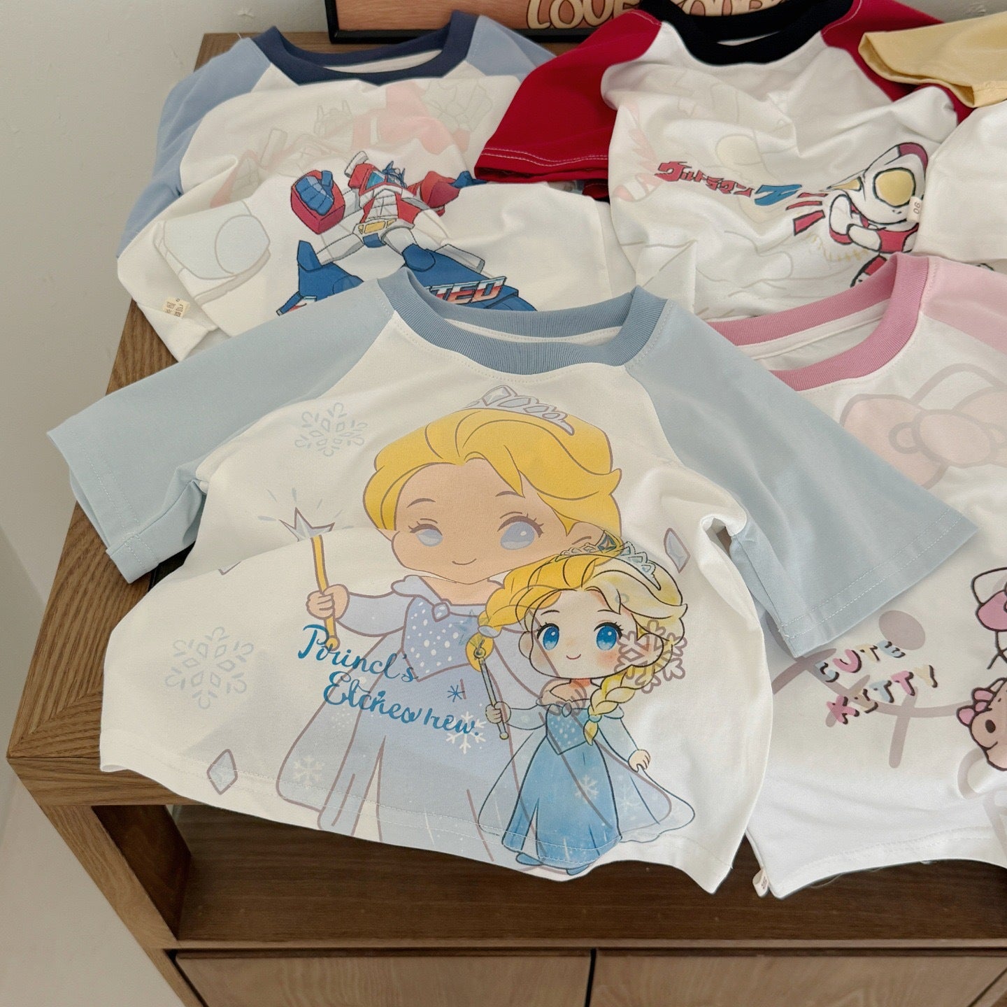 Children's Roll Class Short Sleeve Summer Boys Cartoon Uv Half Children's T-shirt