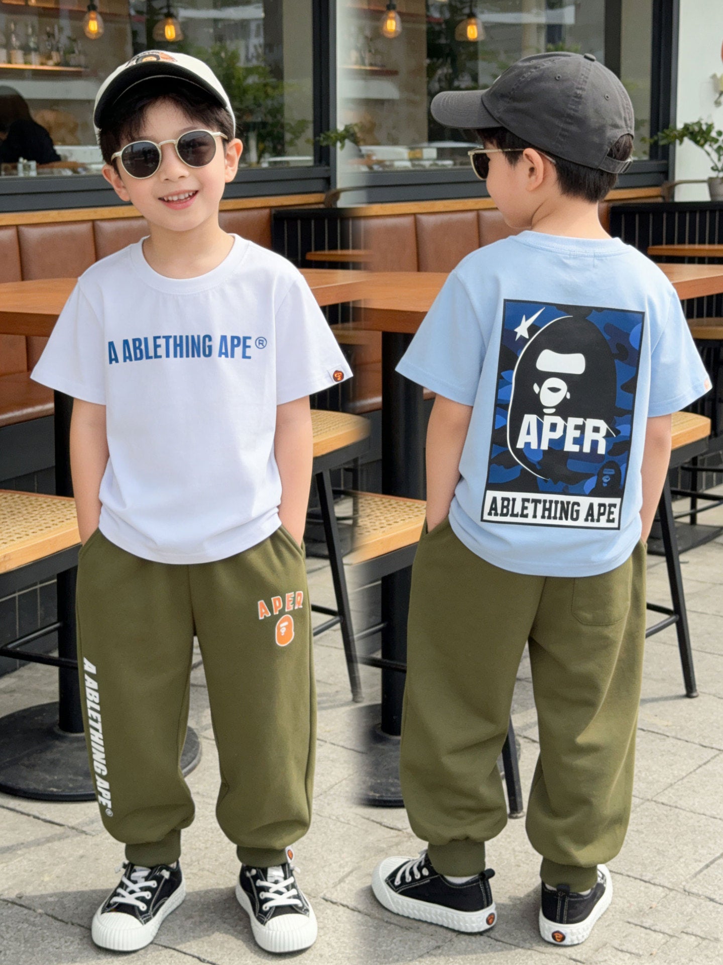 Children's Casual Summer Letter Print Trendy Loose Children's T-shirt