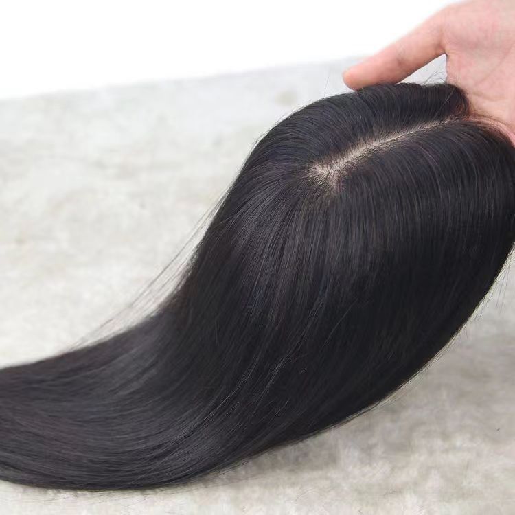 Sewing Hair Piece Simulation Scalp Lightweight Breathable Head Fluffy Invisible Wig