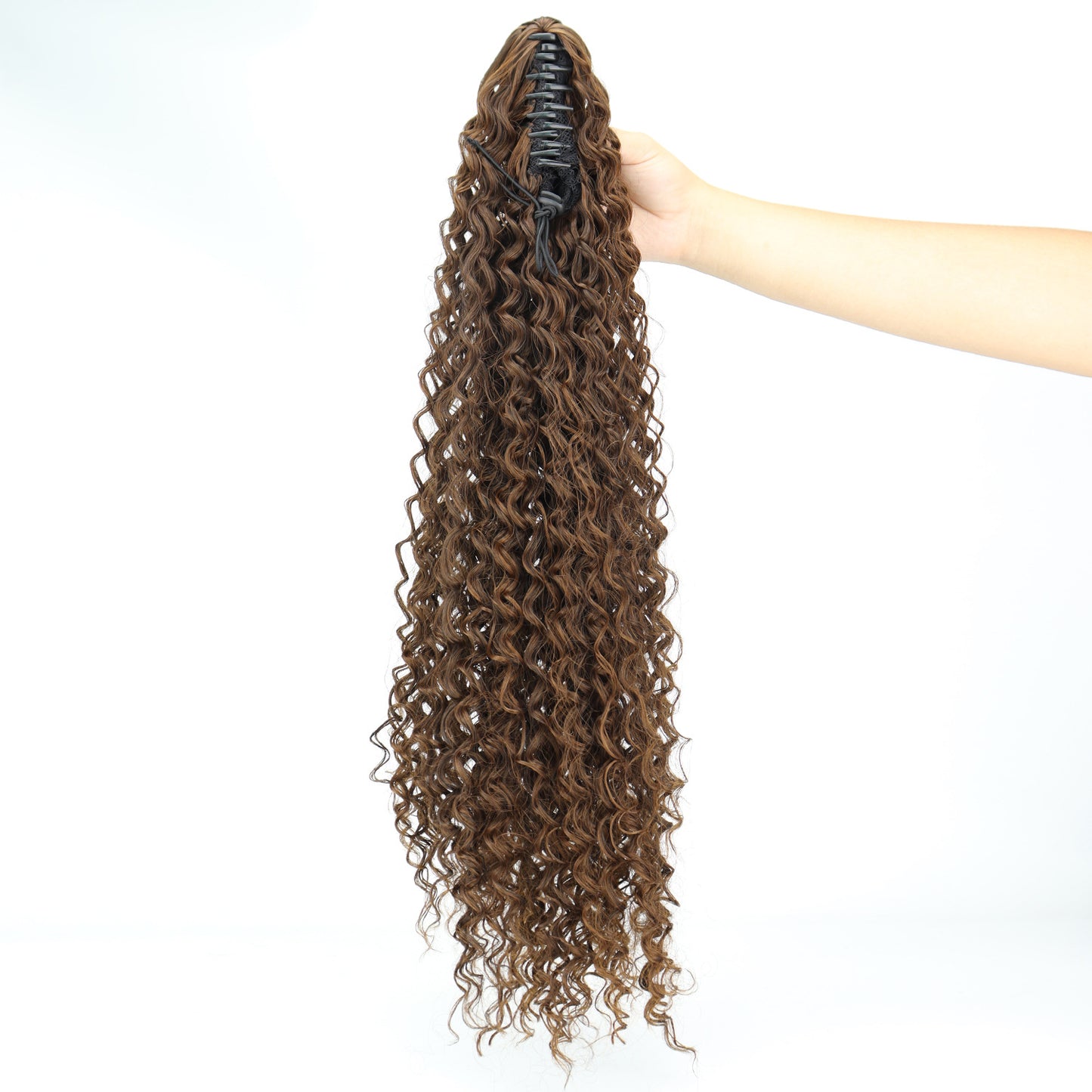 Chemical Fiber Small Volume Grip Long Curly Wig Ponytail