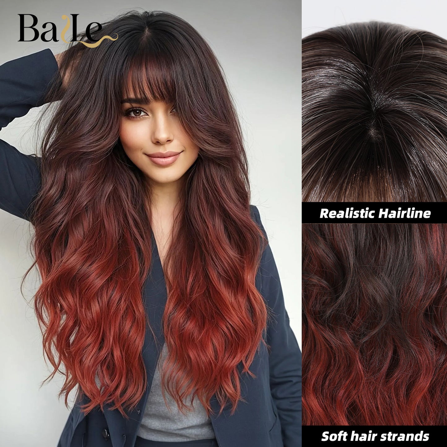 Hair Big Wave High Temperature Resistant Simulation Scalp Chemical Wig Long Curls