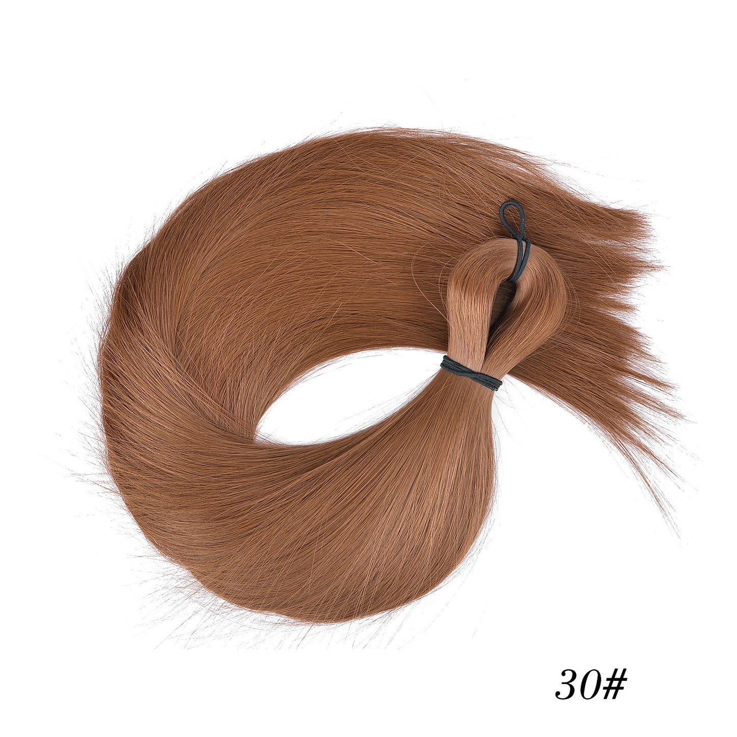 Western Style Hair Bulk Artificial Silk Soft Long Straight Wig