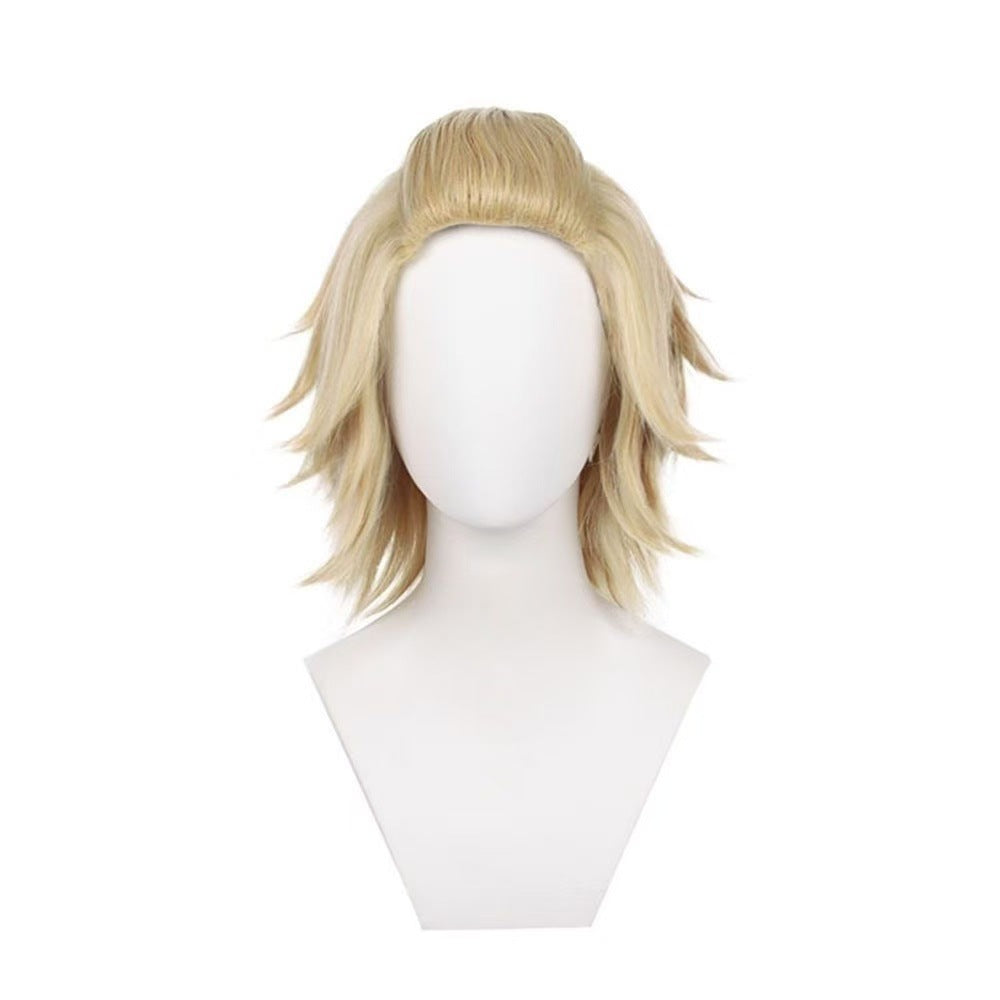 Tokyo Ji Avengers Light Golden Short Hair Big Cos Wig