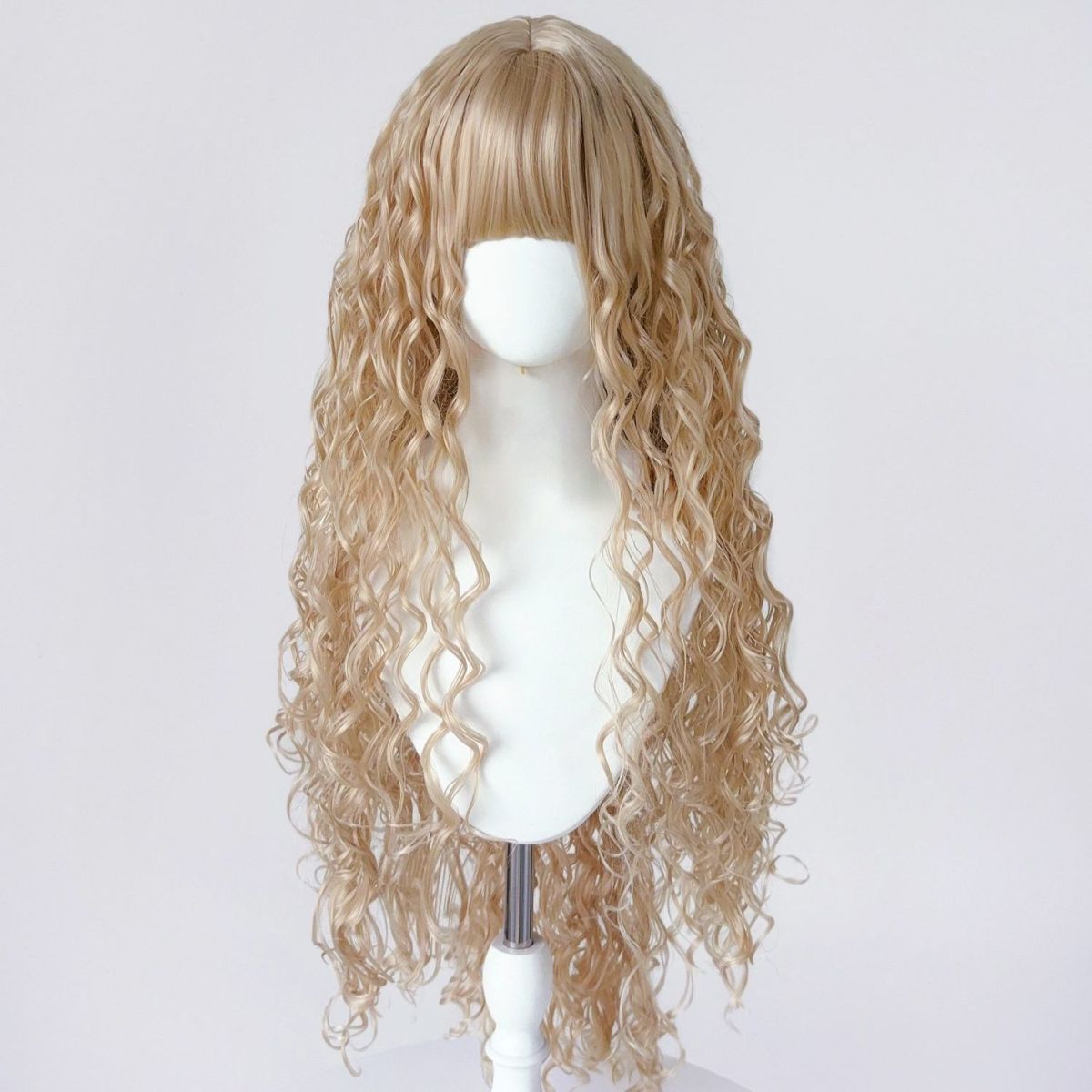 Gothic V Ancient Early Wet Hair Curly Millennium Singer Light Wig Long Curls