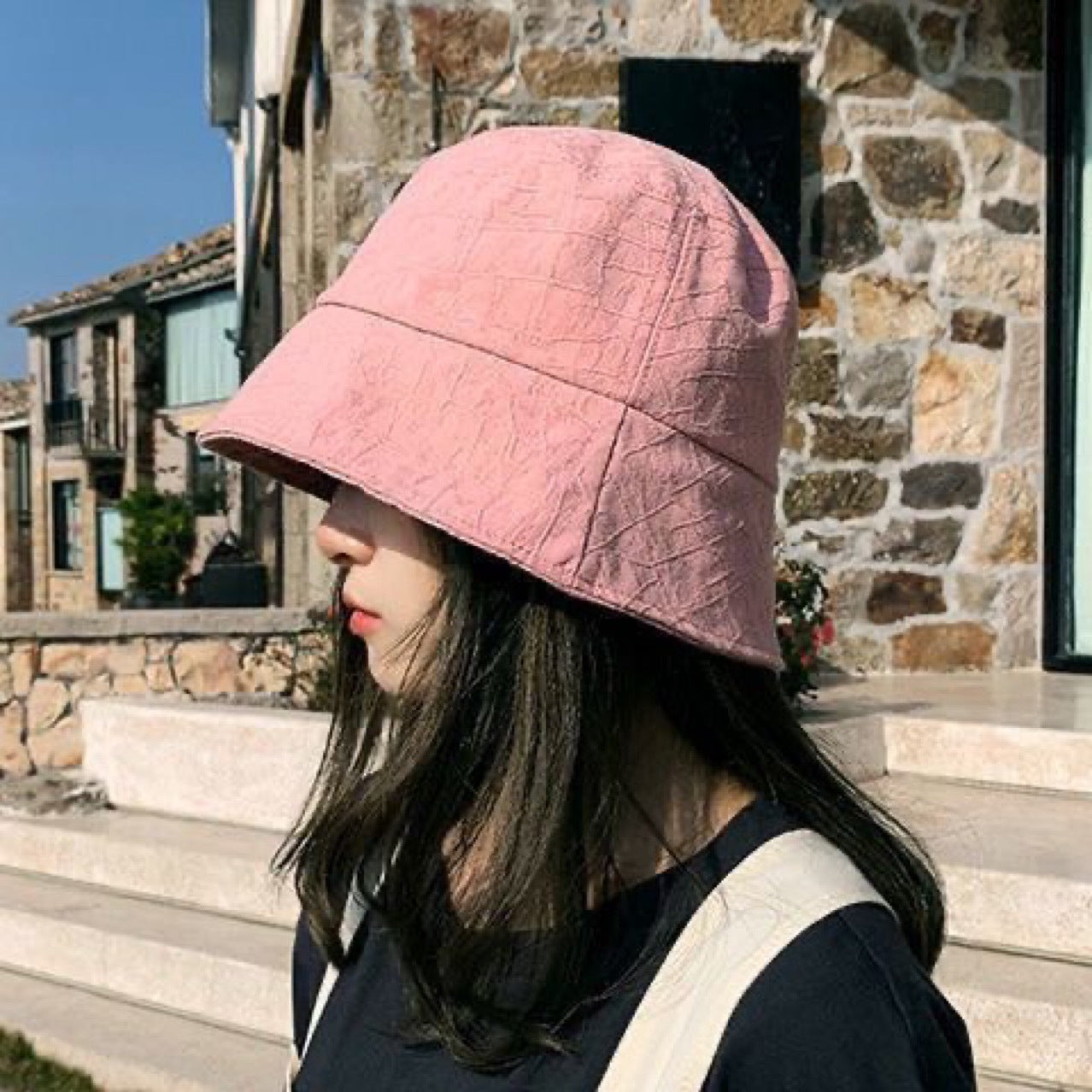 Women's All-in-one Fashionable Small Solid Color Narrow Brim Other Wig