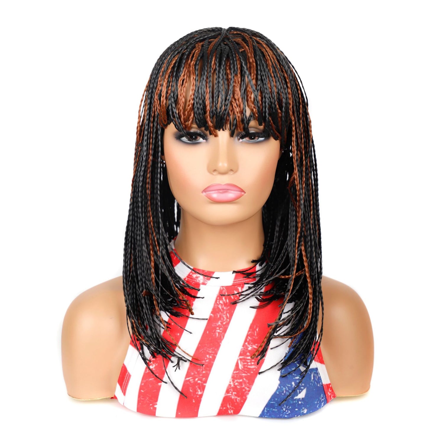 Women's Braids African Short Hair Chemical Fiber Wig Long Curls