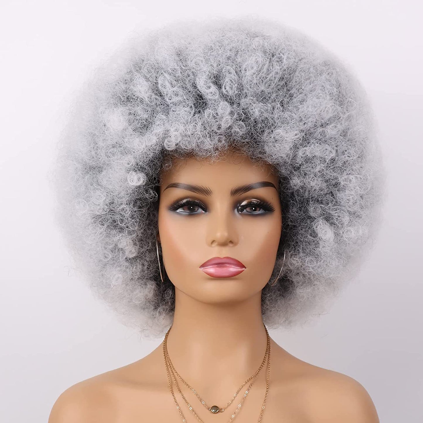 Women's Second Hair African Head Cover Fluffy Small Volume Cos Wig