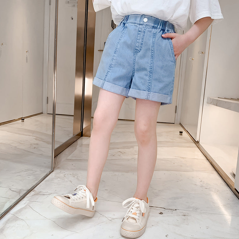 Summer Shorts Thin Type Middle Big Children's Pants
