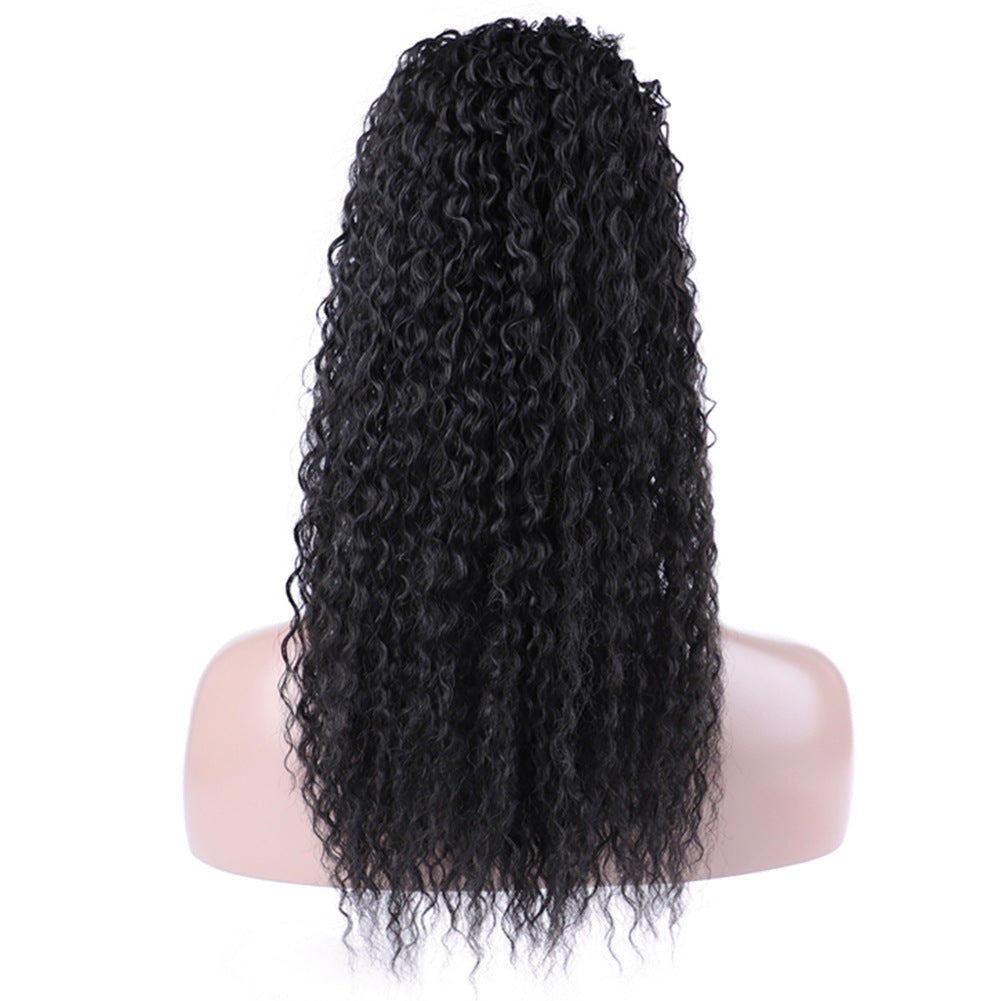 Wei Long Small Curly Hair Chemical Wig Ponytail