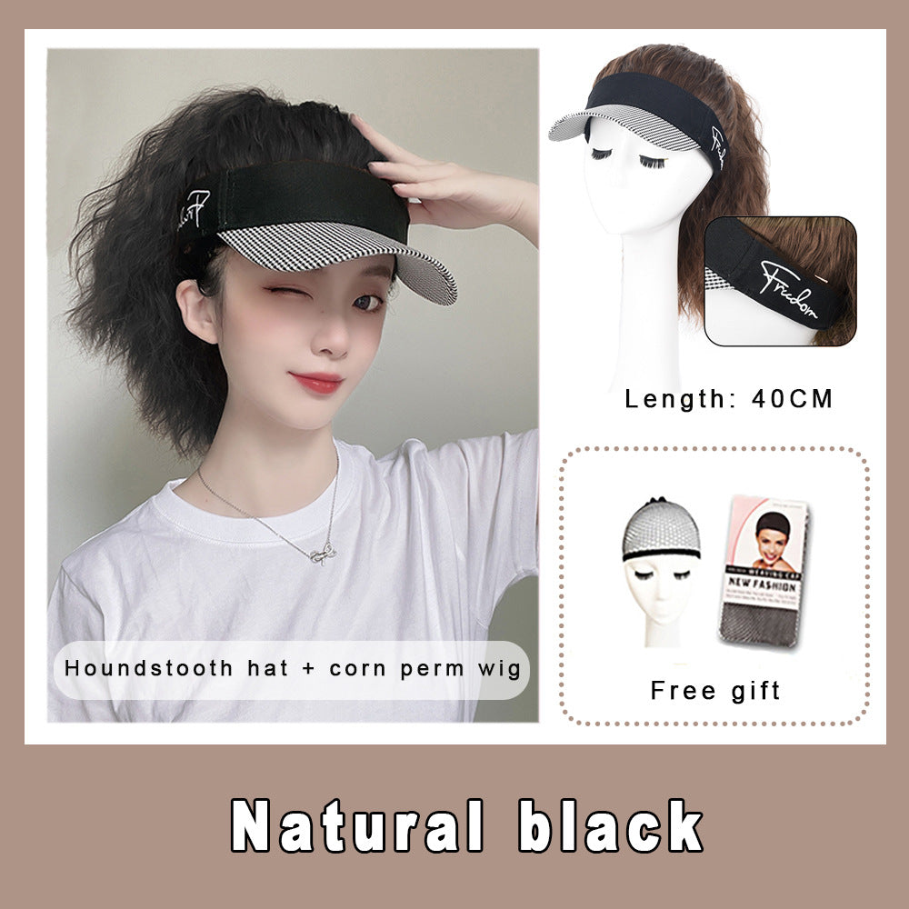 Women's Wool Curly Hair Chemical Fiber Baseball Other Wig
